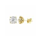 1/3 Ct. T.w. Round White Diamond 14k Gold Stud Earrings