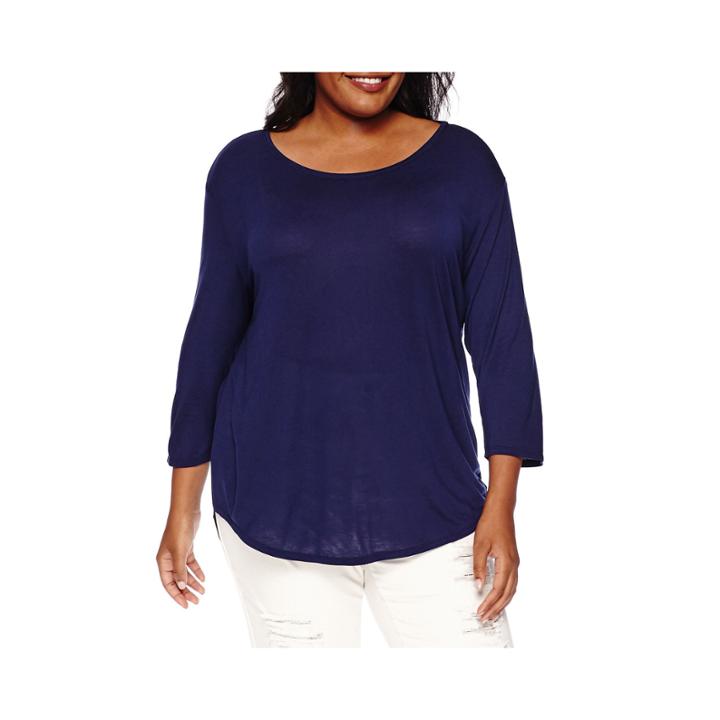 A.n.a Long-sleeve Tee - Plus