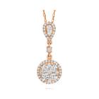 Limited Quantities Levian 3/4 Ct. T.w. Vanilla Diamond 14k Strawberry Gold Pendant