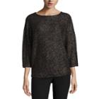 Worthington 3/4 Sleeve Scoop Neck Pullover Sweater-talls