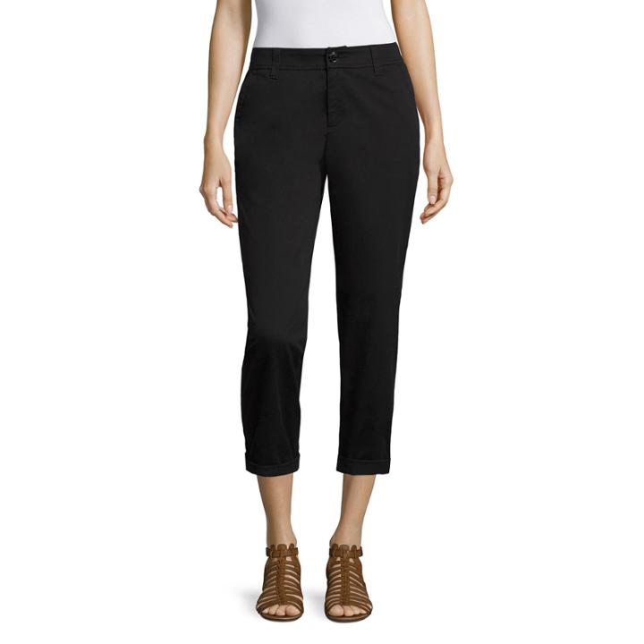 Liz Claiborne 25 Classic Stretch-twill Capris