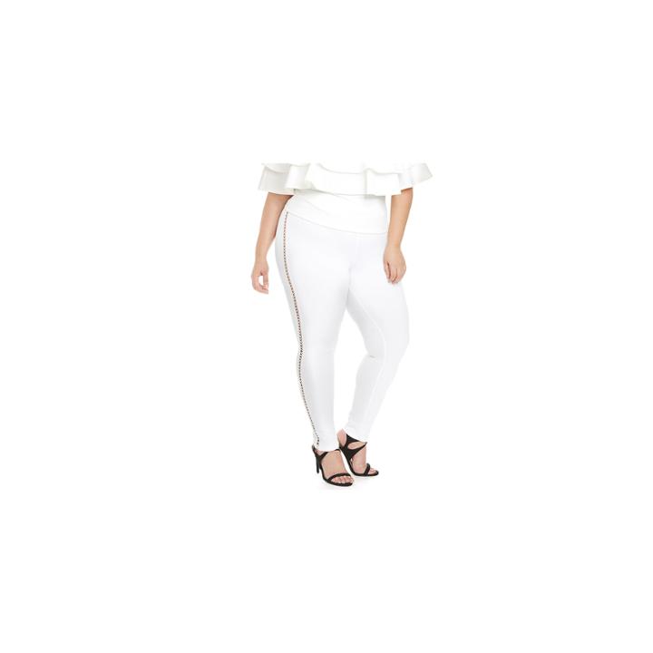 Fashion To Figure Marina High-waist With Cutouts Pull-on Pants-plus
