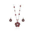 Mixit&trade; Flower Necklace & Earring Set