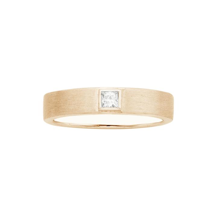 In Love 1/10 Ct. T.w. Diamond 14k Rose Gold Princess-cut Wedding Band