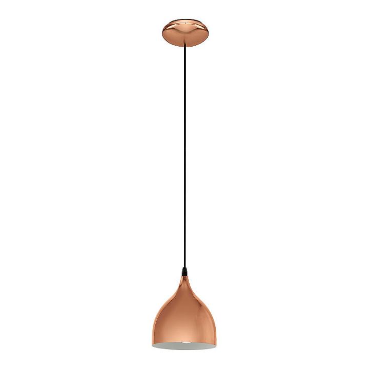 Eglo Coretto Ii 1-light 7 Inch Copper Pendant Ceiling Light