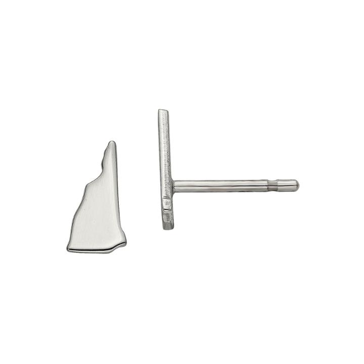 Personalized Sterling Silver New Hampshire Stud Earrings