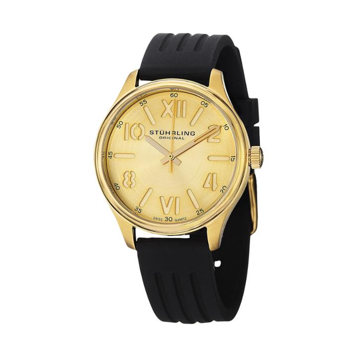 Stuhrling Womens Black Strap Watch-sp14578