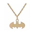 Dc Comics Batman 10k Yellow Gold Pendant Necklace