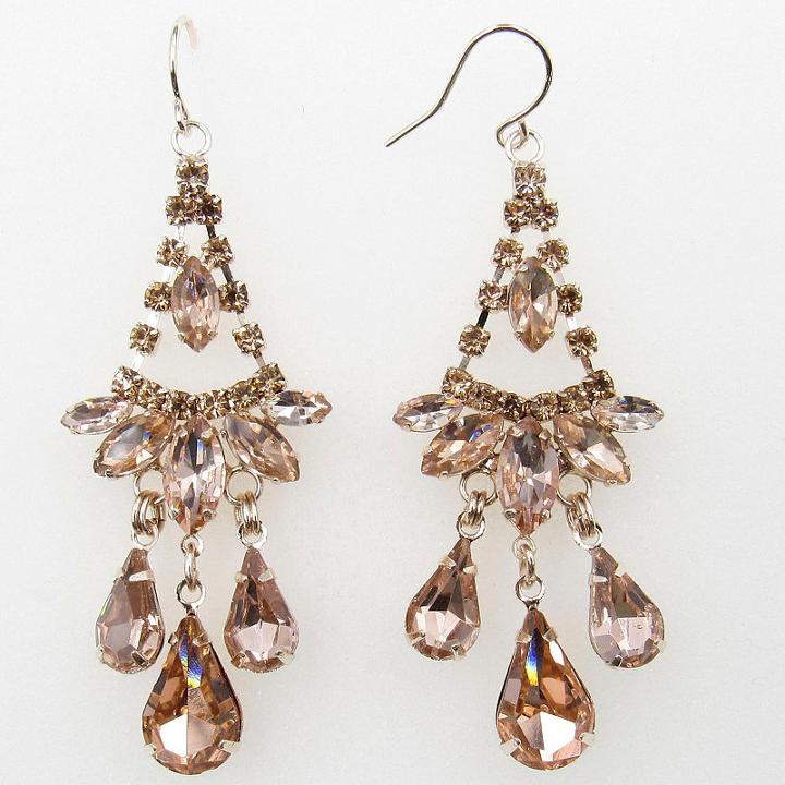 Vieste Rosa Pink Chandelier Earrings