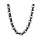 Mens Two-tone Stainless Steel 24 Chain Necklace