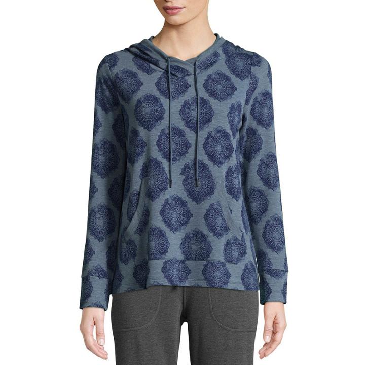St. John's Bay Active Long Sleeve Printed Pullover