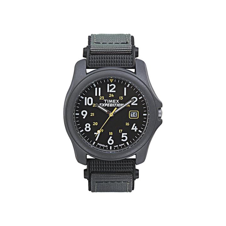 Timex Expedition Camper Mens Gray Nylon Strap Watch T425719j