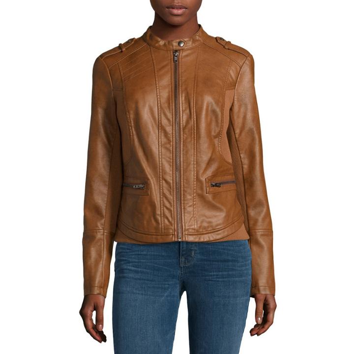 A.n.a Faux-leather Knit Coat