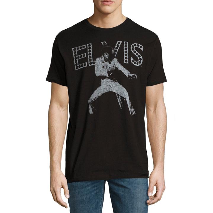 Elvis Vegas Lights Graphic T-shirt