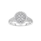 Trumiracle 1/4 Ct. T.w. Diamond Sterling Silver Round Ring