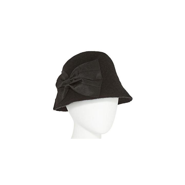Scala Big Bow Cloche Hat
