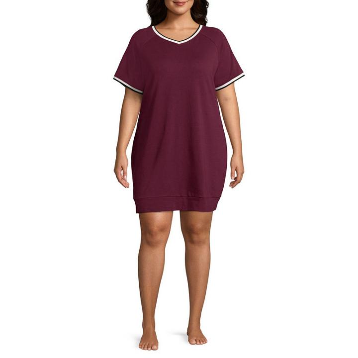 Flirtitude Short Sleeve Dress - Juniors Plus