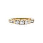 Limited Quantities 1 Ct. T.w. Diamond 10k Yellow Gold Three-stone Engagement Ring
