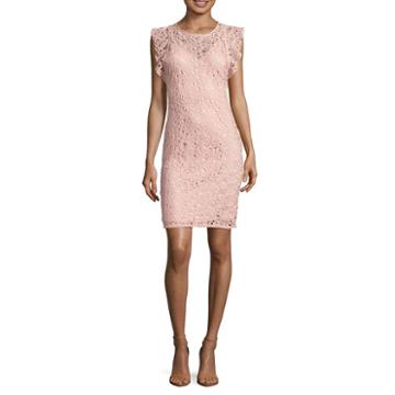 Renn Lace Flutter Sleeve Sheath
