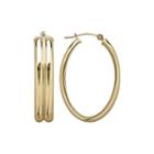 Infinite Gold&trade; 14k Yellow Gold Double-half Hoop Earrings