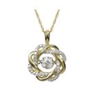 Love In Motion&trade; 1/4 Ct. T.w. Diamond 10k Yellow Gold Pendant Necklace