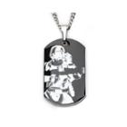 Star Wars Episode 7 Mens Two-tone Stainless Steel Stormtrooper Dog Tag Pendant Necklace