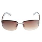 Nicole By Nicole Miller Rimless Rectangular Sunglasses-womens