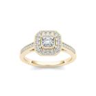 Diamond 14k Yellow Gold Engagement Ring 2