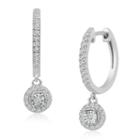 Limited Quantities 1/3 Ct. T.w. 10k White Gold Drop Earrings