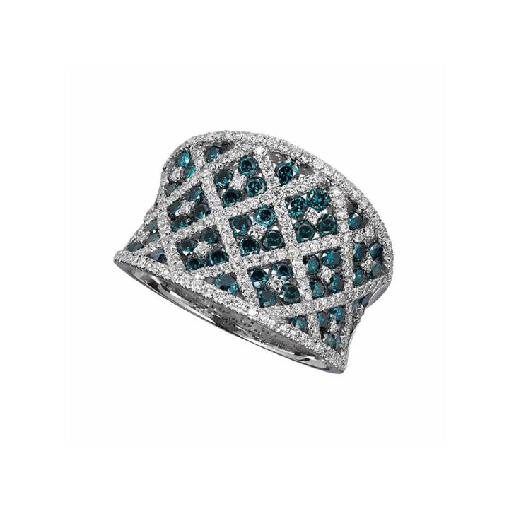 Grand Sample Sale By Le Vian 1 1/10 Ct. T.w Vanilla Diamonds & Blueberry Diamonds In 14k Vanilla Gold Exotics Ring