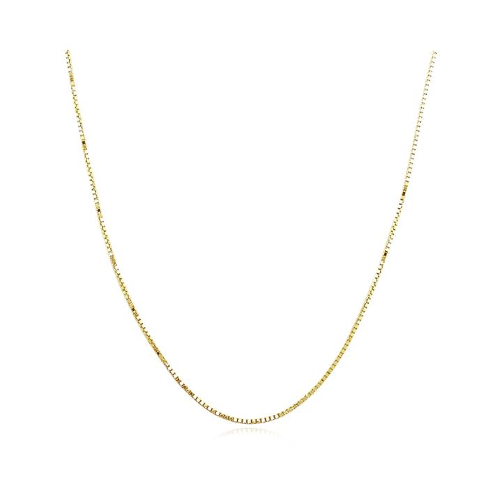 Made In Italy 14k Yellow Gold 20 Semi-solid Box Chain Necklace