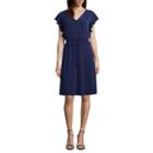 Liz Claiborne Flutter Sleeve A-line Dress