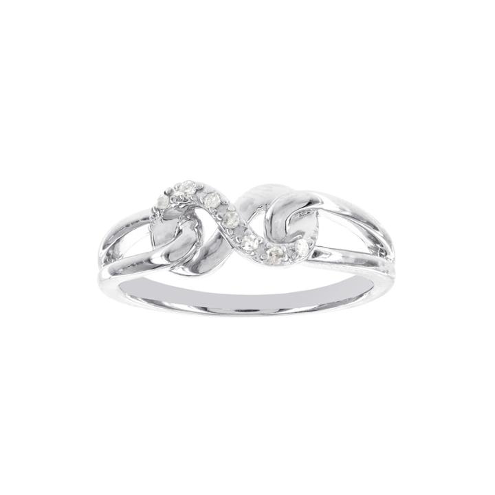 Diamond-accent Sterling Silver Infinity Promise Ring