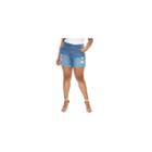 Fashion To Figure Roll Cuff Denim Shorts-plus