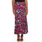 Black Label By Evan-picone Palm Print Maxi Skirt