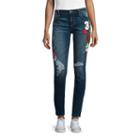 Arizona Limited Edition Patched Skinny Jeans - Juniors