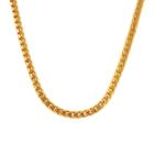 Mens Yellow Ion-plated Stainless Steel Necklace