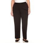 Alfred Dunner Casual Friday Woven Flat Front Pants-plus Short
