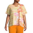 Alfred Dunner Still My Sunshine Seashell T-shirt- Plus