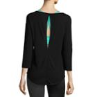 Xersion 3/4 Sleeve Crew Neck T-shirt-womens