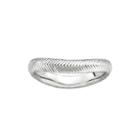 Personally Stackable Sterling Silver Chevron Wave Ring