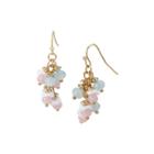 Mixit&trade; Gold-tone Pastel Bead Cluster Drop Earrings