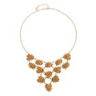 Monet Jewelry Womens Brown Statement Necklace