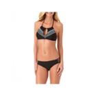 Arizona Solid High Neck Swimsuit Top-juniors