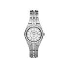 Relic Womens Crystal-accent Mother-of-pearl Dial Watch Zr11788