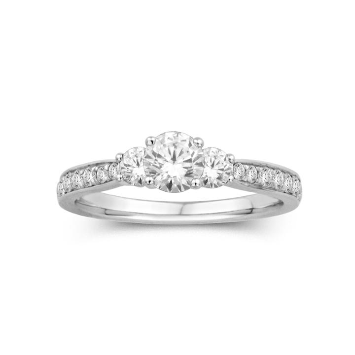 1 Ct. T.w. 3-stone Engagement Ring
