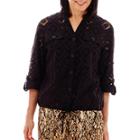 Alfred Dunner Animal Magnetism Diamond Burnout Jacket