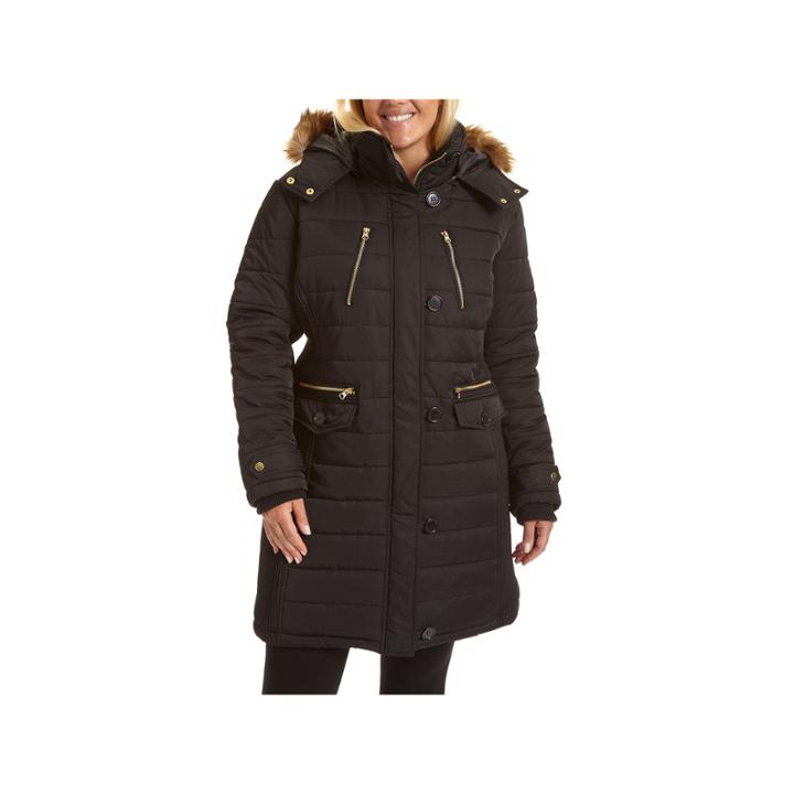 Excelled Leather Heavyweight Puffer Jacket-plus