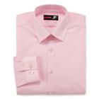 Jf J.ferrar Easy-care Stretch Solid Long Sleeve Broadcloth Dress Shirt - Slim