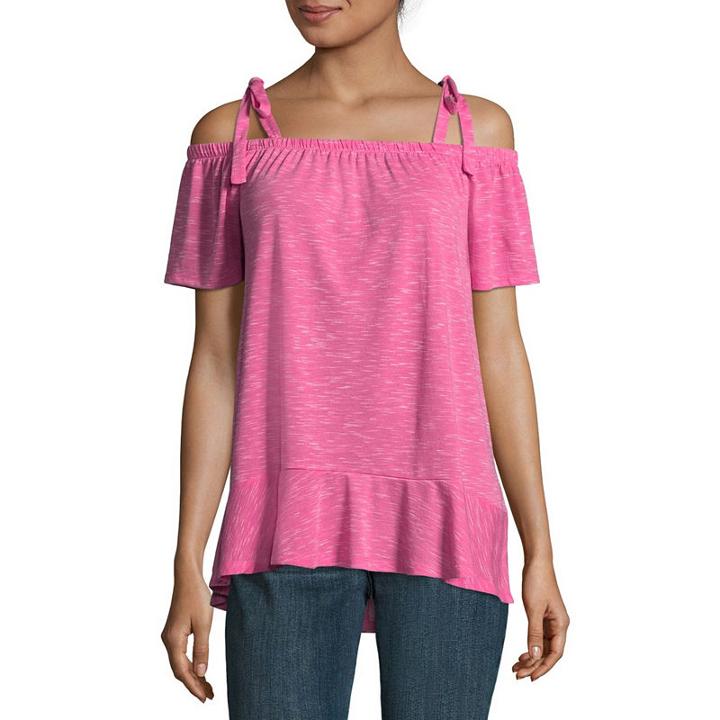 A.n.a Sleeveless Straight Neck Knit Blouse